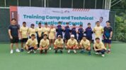 10 Atlet Timnas Soft Tennis Indonesia Latih Tanding dengan Korea