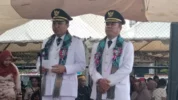Bupati Luwu Utara Andi Abdullah Rahim dan Wakil Bupati Luwu Utara Jumail Mappile